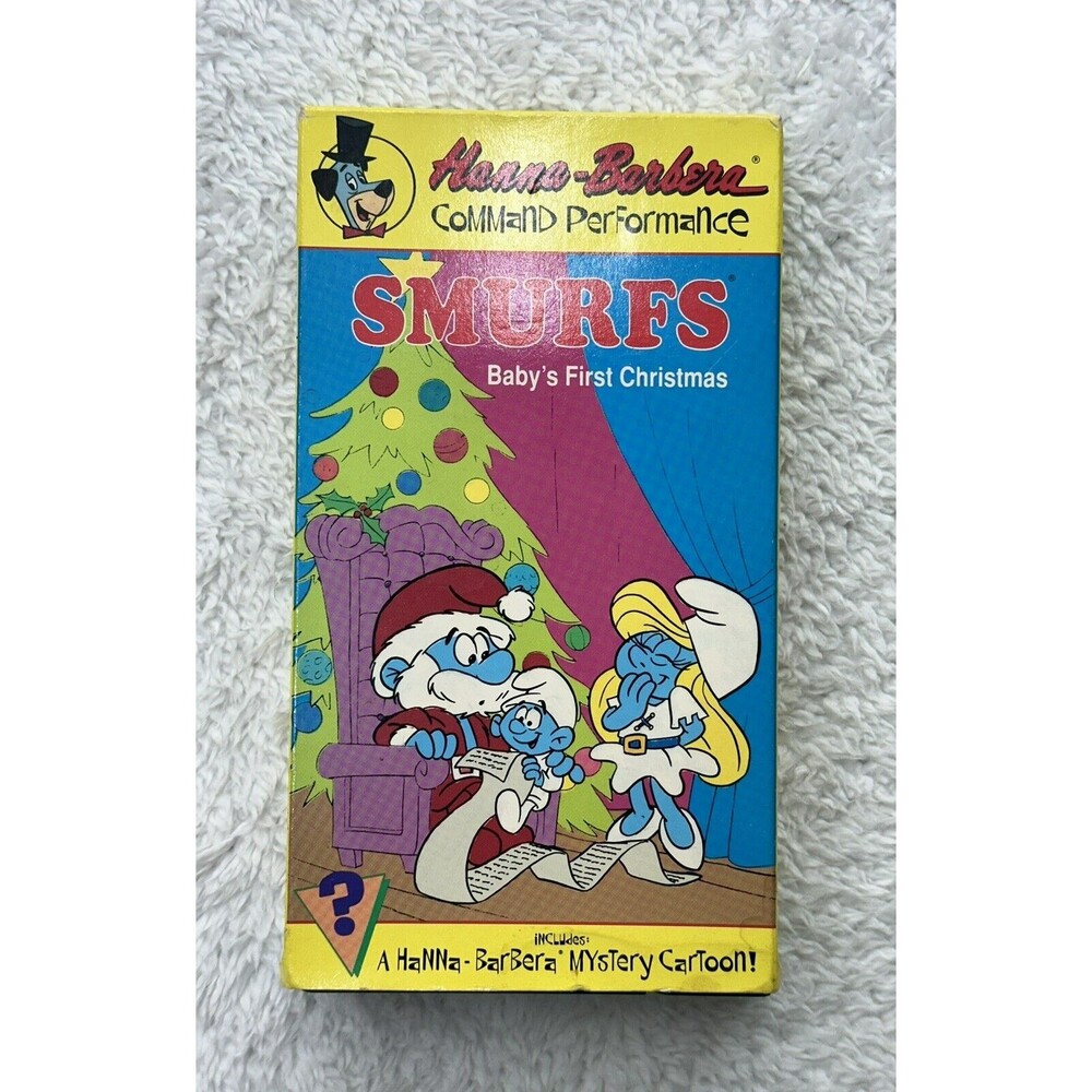 Smurfs Baby’s First Christmas VHS Hanna-Barbera Classic Cartoon 1990 90s